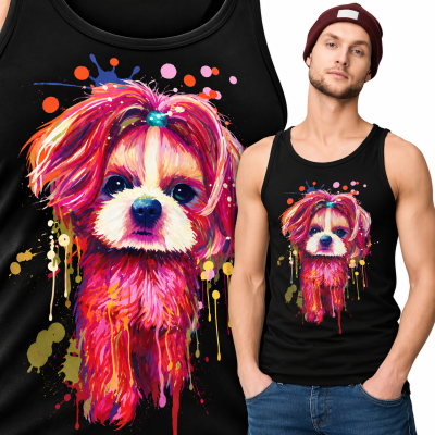 TANK TOP ZWIERZĘTA  SHIH TZU